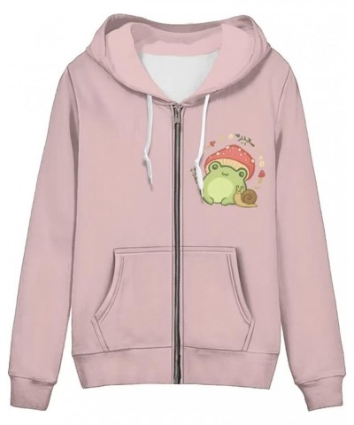 Women's Hoodies & Sweatshirts Zip Up Jacket Casual Fall Tops XS-5XL Frog Mushroom $19.88 Hoodies & Sweatshirts