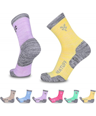 Womens 6 Pack Hiking Crew Socks Performance Athletic Cushion Outdoor Trekking Sock Shoe Size: 6-10 Multicolour 2(6 Pairs) $14...