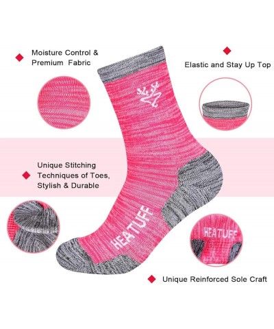 Womens 6 Pack Hiking Crew Socks Performance Athletic Cushion Outdoor Trekking Sock Shoe Size: 6-10 Multicolour 2(6 Pairs) $14...