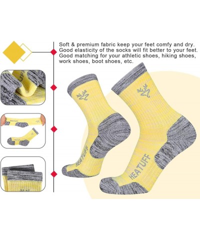 Womens 6 Pack Hiking Crew Socks Performance Athletic Cushion Outdoor Trekking Sock Shoe Size: 6-10 Multicolour 2(6 Pairs) $14...