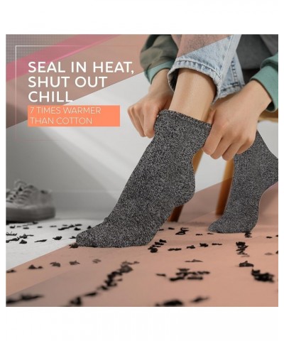 3 Pack Warm Cozy Thermal Socks for Women, Thick Warm Winter Socks For Outdoors Black/Charcoal/Grey $17.48 Activewear