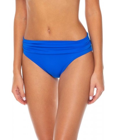 Women's Unforgettable Shirred Band Bikini Bottom Swimsuit Imperial Blue $18.20 Swimsuits