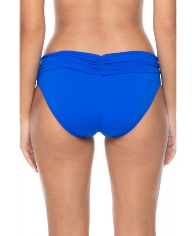 Women's Unforgettable Shirred Band Bikini Bottom Swimsuit Imperial Blue $18.20 Swimsuits