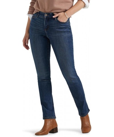 Women's Ultra Lux Comfort with Flex Motion Straight Leg Jean Royal Chakra $16.74 Jeans