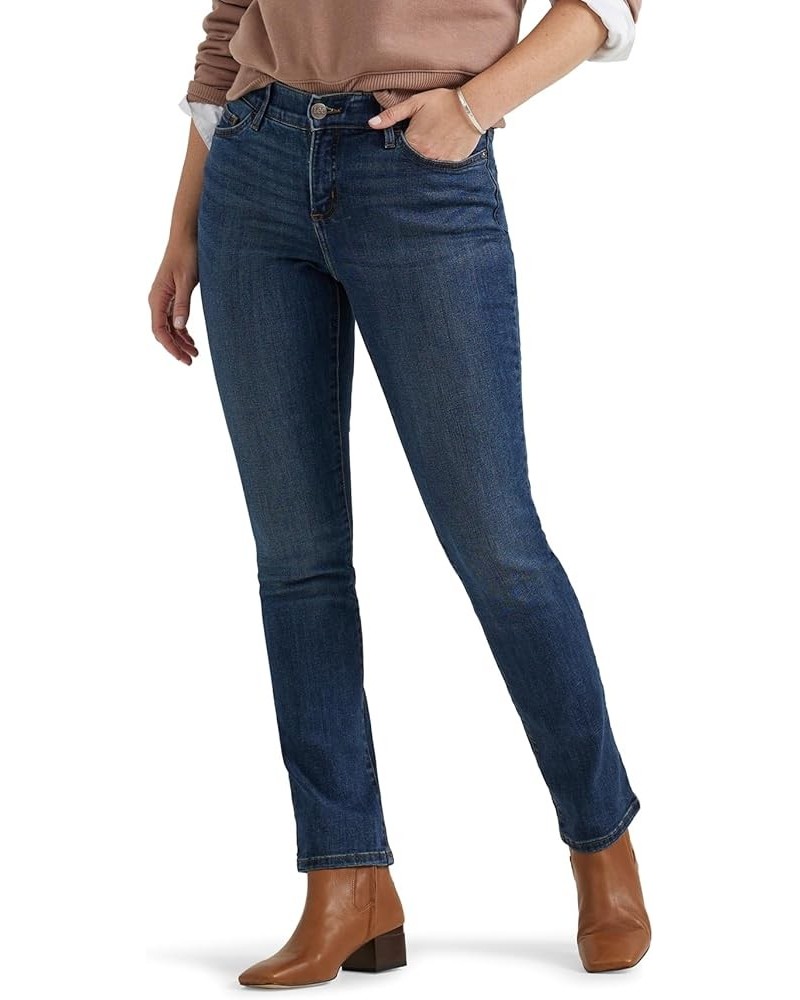 Women's Ultra Lux Comfort with Flex Motion Straight Leg Jean Royal Chakra $16.74 Jeans