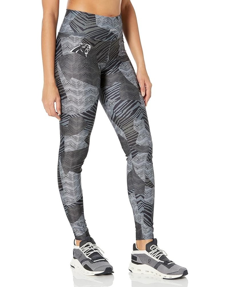 Women's Tonal Black Patchwork Zebra Legging Carolina Panthers Tonal Black $15.24 Leggings