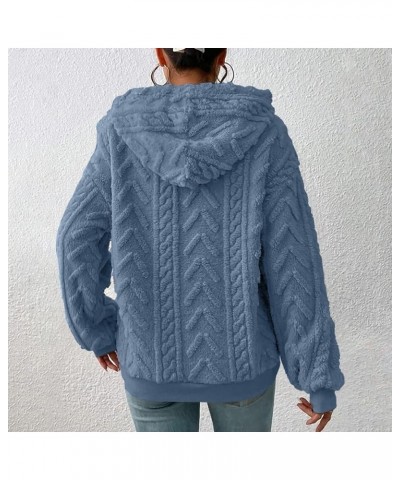 Oversized Sweatshirts for Women Womens Sherpa Hoodie Fluffy Fuzzy Warm Pullover Tops Casual Loose Hooded Sweatshirt Blue $16....