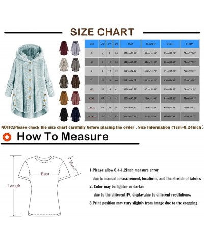 Womens Winter Coats Fleece Sherpa Jacket Button Down Long Sleeve Comfy Hoodie Plus Size Tops Warm Clothes Outerwear E-dark Gr...