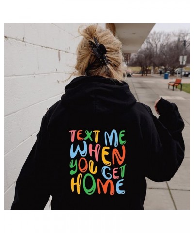 Letter Beach Hoodies for Women Loose Hoodies Pullover Sweatshirts Sweaters Soft Cute Sweatshirts for Teen Girls Tops Black $1...