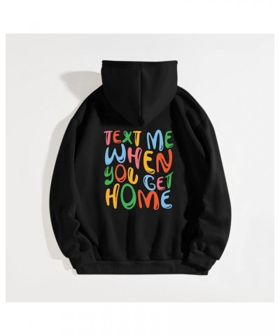 Letter Beach Hoodies for Women Loose Hoodies Pullover Sweatshirts Sweaters Soft Cute Sweatshirts for Teen Girls Tops Black $1...