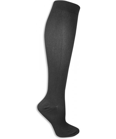 Women's Graduated Compression Knee High Socks - Comfort and Fatigue Relief Black (3 Pairs) $11.65 Socks