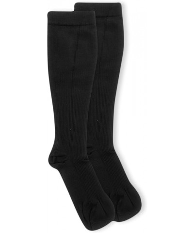 Women's Graduated Compression Knee High Socks - Comfort and Fatigue Relief Black (3 Pairs) $11.65 Socks