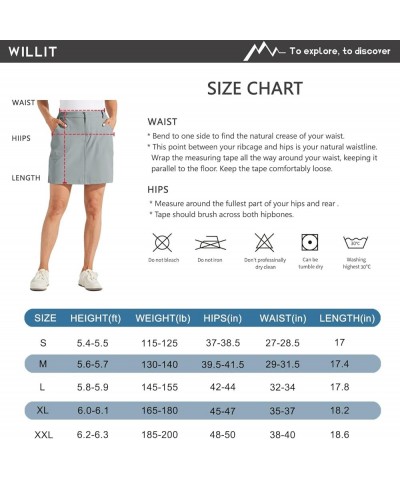 Women's Skorts Golf Casual Skort Skirts UPF 50+ Quick Dry Zip Pockets Outdoor Hiking Navy Blue $17.09 Skirts