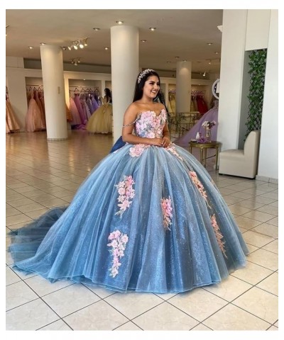 Off Shoulder Quinceanera Dresses Ball Gown Puffy Tulle Sweet 16 Dresses Long Sparkly Lace Prom Dress Y89 Lavender $62.79 Dresses