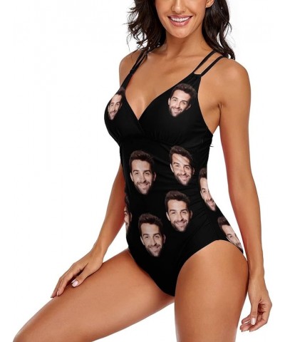 Custom One Piece Bathing Suits with Face Personalized Swimsuits with Picture of Men Photo for Women -9 Style 09-women One Pie...