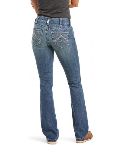 womens R.e.a.l. Mid Rise Stretch Icon Stackable Straight Leg Jean, Ocean, 26 Long $35.18 Jeans