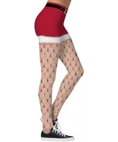 Christmas Leggings for Women Cute 3D Printed High Wasit Holiday Tights Slim Fit Stretchy Pants Fy-026 $11.72 Leggings