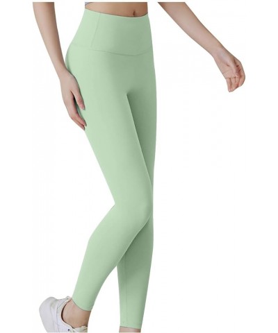 Workout Leggings for Women High Waisted Yoga Pants Tummy Control Gym Leggings Athletic Sweatpant Compression Leggins B2-mint ...