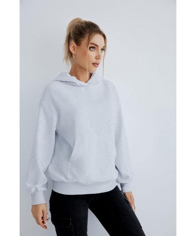 Womens Hoodies for Women, Casual Pullover Hooded Sweatshirts Long Sleeve Tunic Top with Kangaroo Pocket Grey $13.80 Hoodies &...