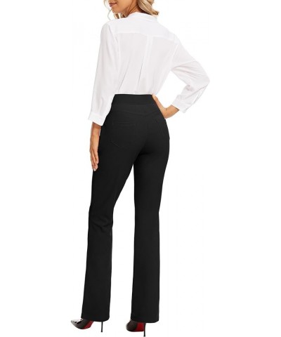 Women's Studded Dress Pants with 4 Pockets/Wrinkle Resistant High Waisted Slacks for Professional Wear Black $20.39 Pants