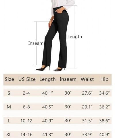 Women's Studded Dress Pants with 4 Pockets/Wrinkle Resistant High Waisted Slacks for Professional Wear Black $20.39 Pants