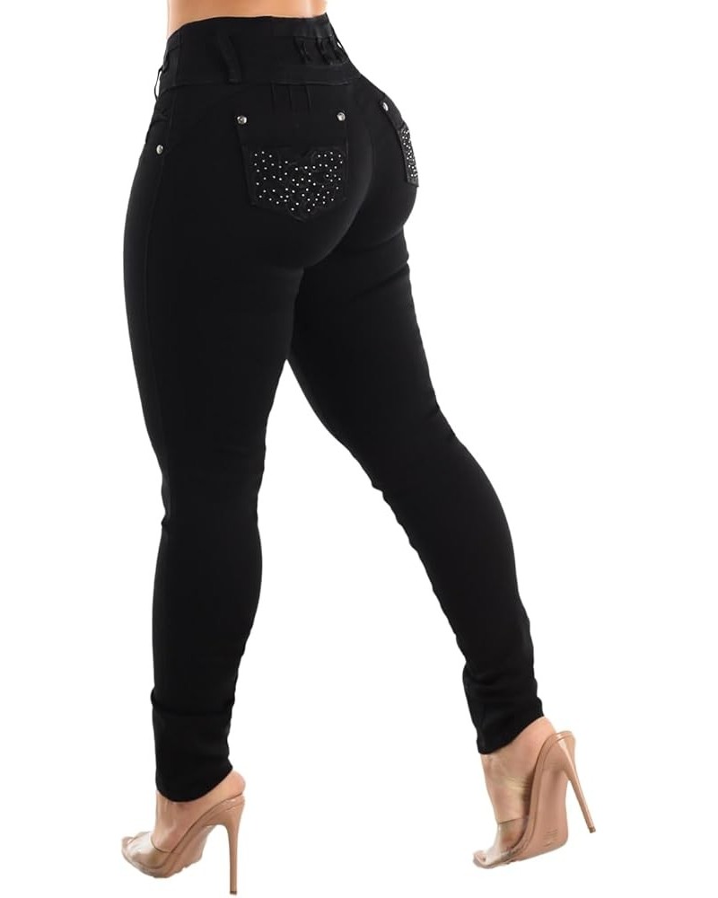 Butt Lifting Jeans for Women - High Waisted Skinny Levanta Cola Stretch Jeans 10961x_tp1713blk Black $31.20 Jeans