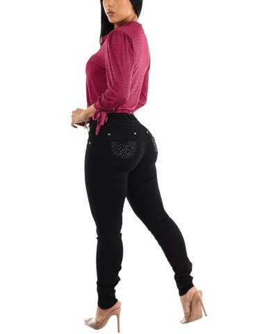 Butt Lifting Jeans for Women - High Waisted Skinny Levanta Cola Stretch Jeans 10961x_tp1713blk Black $31.20 Jeans