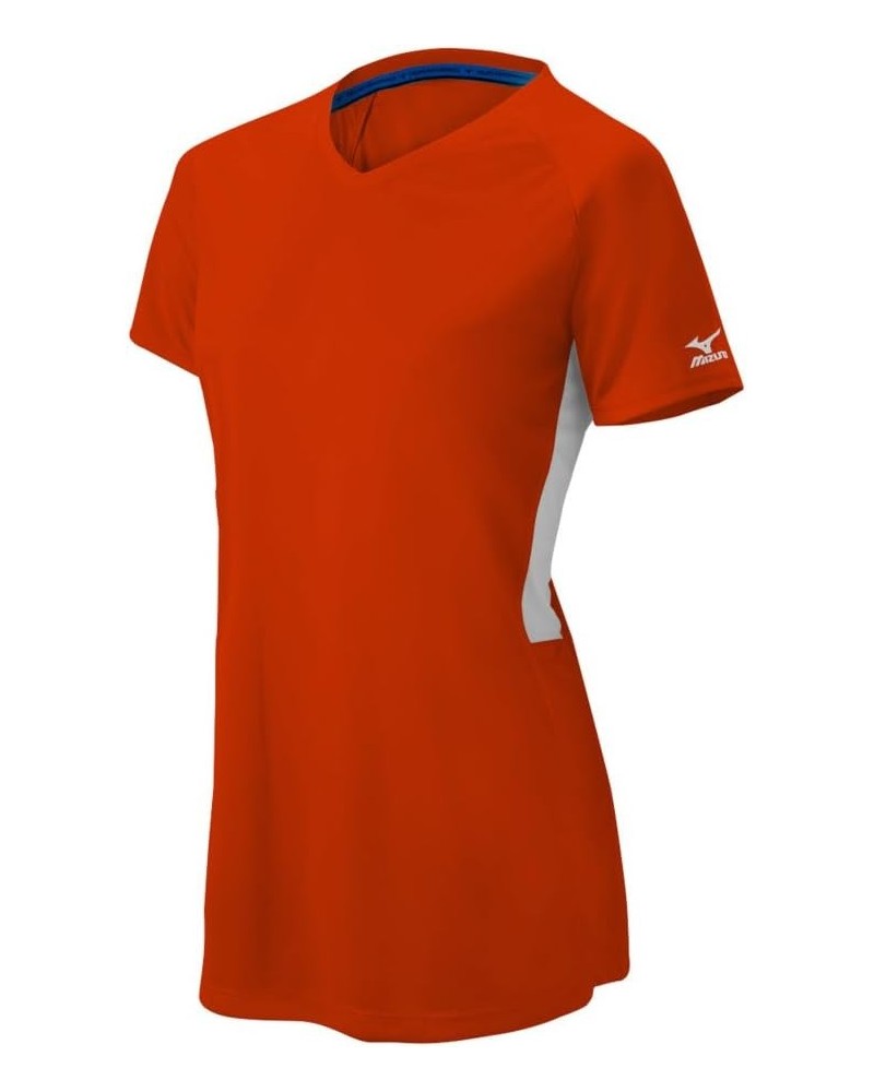 Women's Comp Short-Sleeve V-Neck Medium Orange-white $10.00 Jerseys