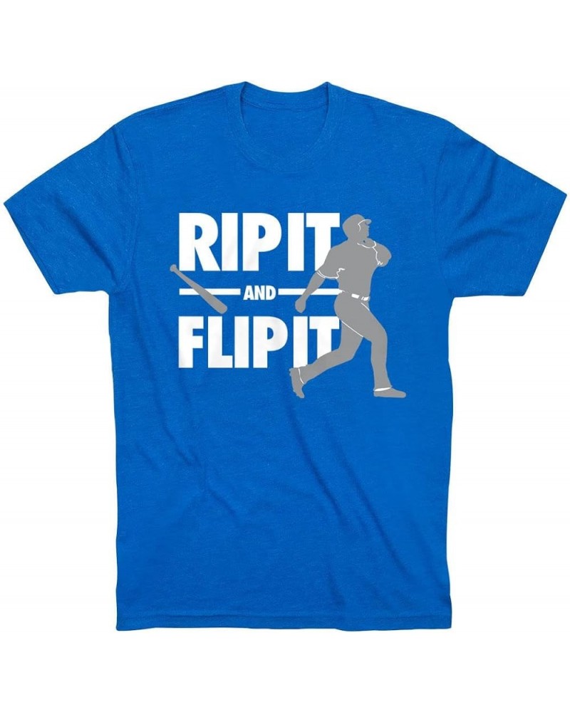 Baseball Rip It Flip It T-Shirt | Short Sleeve Baseball Tee | Youth & Adult Sizes Youth Royal Blue $18.97 Others