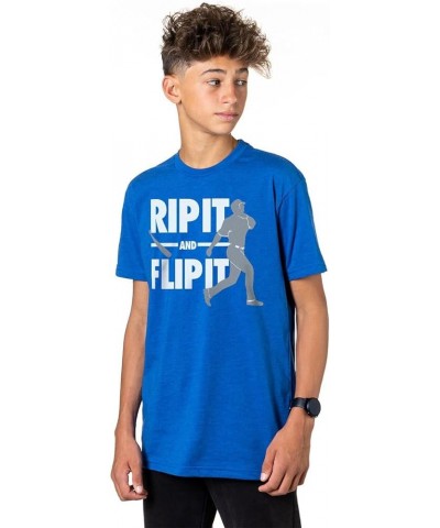 Baseball Rip It Flip It T-Shirt | Short Sleeve Baseball Tee | Youth & Adult Sizes Youth Royal Blue $18.97 Others