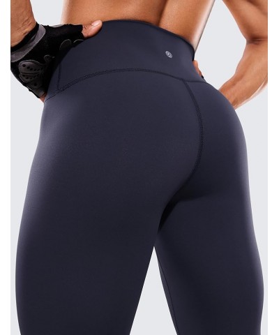 Women's Hugged Feeling Compression Leggings 25 Inches - Thick High Waisted Tummy Control Workout Leggings Navy $19.25 Activewear