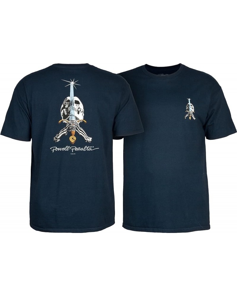 Skull and Sword T-Shirts Navy $19.64 T-Shirts