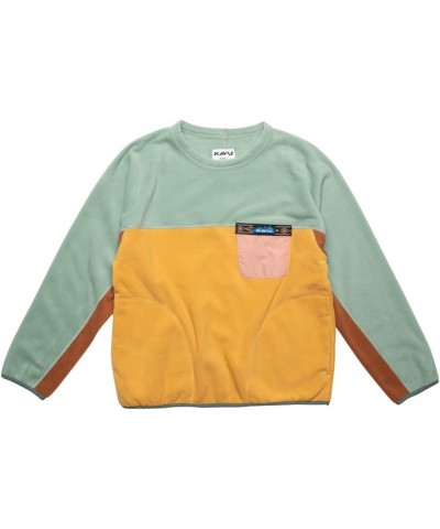 Kelowna Pullover Fleece Sweatshirt With Chest Pocket Grassland $41.25 Activewear