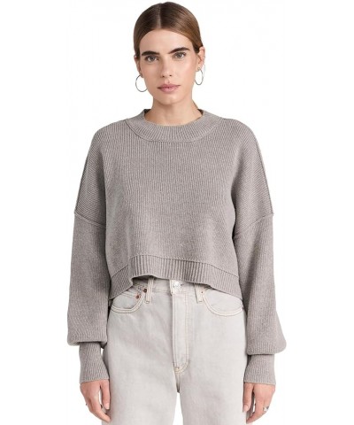 Women's Easy Street Crop Pullover Heather Grey $39.56 Sweaters