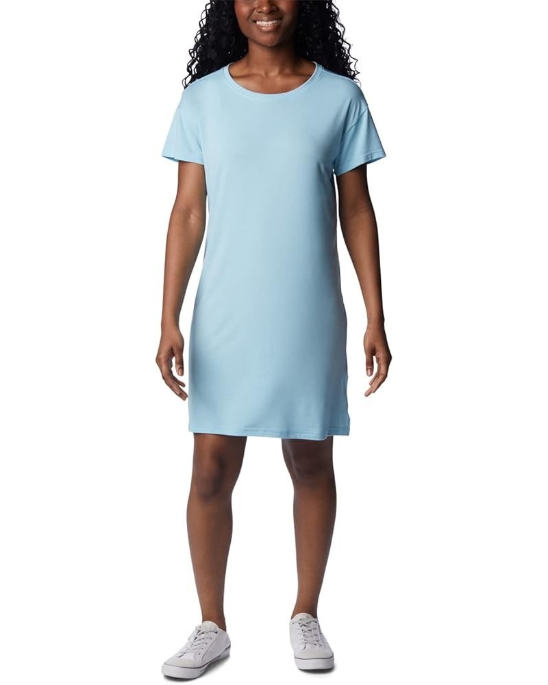 Women's Anytime Knit Tee Dress Spring Blue $27.71 Activewear