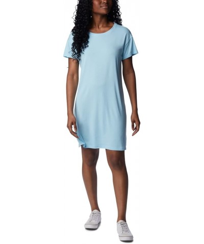 Women's Anytime Knit Tee Dress Spring Blue $27.71 Activewear