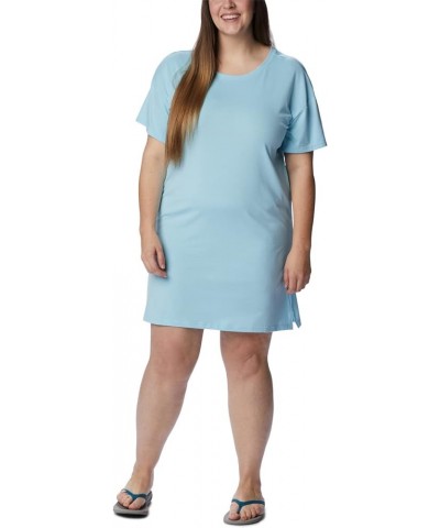 Women's Anytime Knit Tee Dress Spring Blue $27.71 Activewear