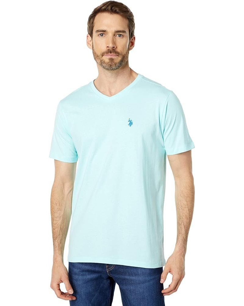 Men's V-Neck T-Shirt Easy Turquoise $11.99 T-Shirts