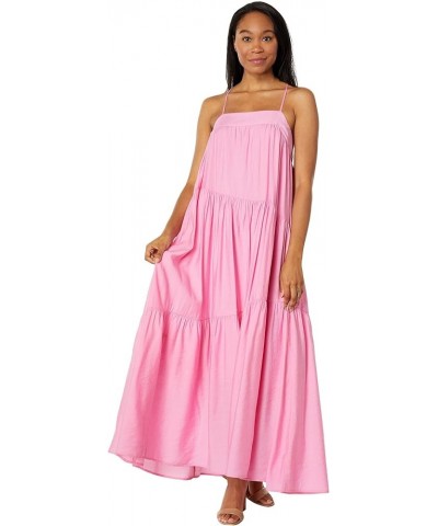 Woven Tiered Maxi Dress Pink $36.95 Dresses