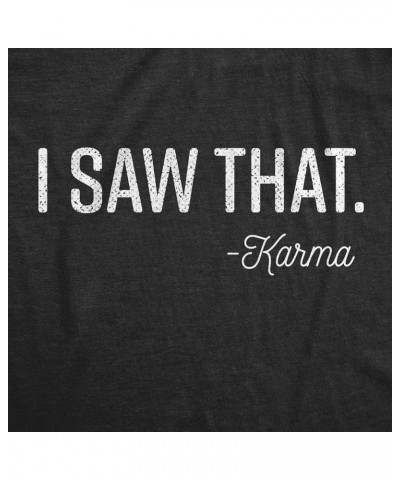 Funny Sarcastic Tee Funny Womens T Shirts Heather Black - Karma $8.60 T-Shirts