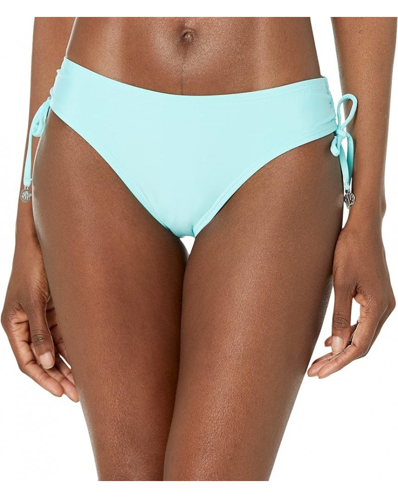 Women's Standard Mid Rise Full Coverage Bikini Bottom Bathing Suit Oasis Blue $20.94 Swimsuits