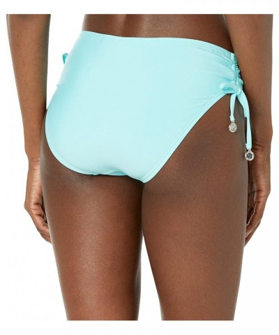 Women's Standard Mid Rise Full Coverage Bikini Bottom Bathing Suit Oasis Blue $20.94 Swimsuits