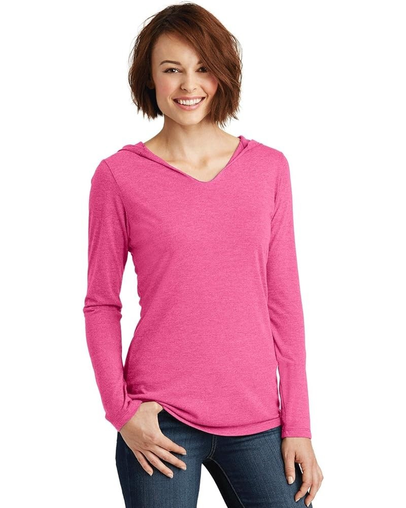 District Women's Perfect Tri Long Sleeve Hoodie Fuchsia Frost $10.00 Hoodies & Sweatshirts