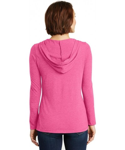 District Women's Perfect Tri Long Sleeve Hoodie Fuchsia Frost $10.00 Hoodies & Sweatshirts