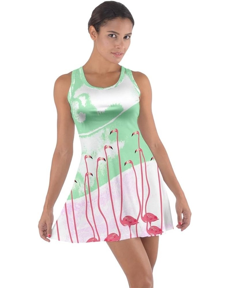 Womens Tank Dress Flamingo Summer Cotton Racerback Dress, XS-5XL Long Neck 2 $16.73 Dresses